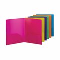 Smead Poly Two-Pocket Folders, 100-Sheet Capacity, 11 x 8.5, Assorted, 6PK 87761